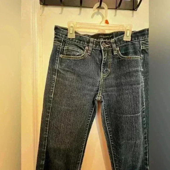 Calvin Klein Y2K Straight Leg Jeans Dark Wash Size 2 - Picture 13 of 13